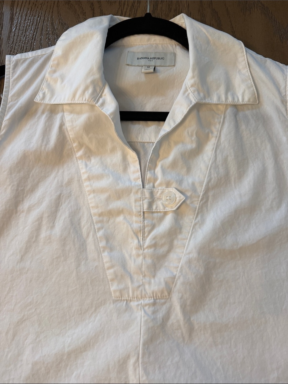 Banana Republic White Sleeveless Collared A-Line Dress - Picture 10 of 14